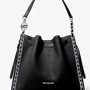 Michael Kors Large Mina Black Shoulder Bag